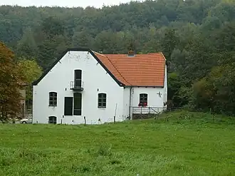 Van rechts kwam het water in de molentak van de Gulp