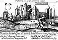 Tekening van Slot Purmersteijn door Claes Jansz. Visscher in 1617