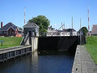 De Riensluis in Lemmer