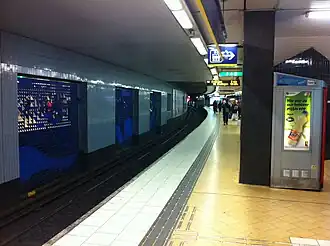 Het perron van Slussen