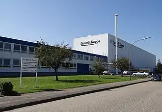 Een golfkartonfabriek van Smurfit Kappa in Duitsland