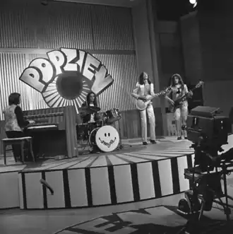 Smyle tijdens een optreden in Popzien, juni 1973