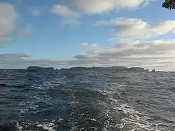 De Snareseilanden vanuit het noordoosten