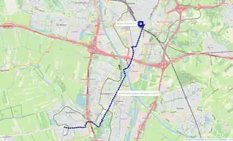 Gepland tracé snelfietsroute IJsselstein-Nieuwegein-Utrecht