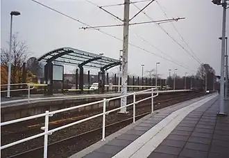 Sneltramhalte Zuilenstein in Nieuwegein.