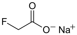 Structuurformule van fluoroazijnzuur