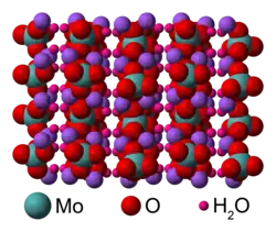 Roosterstructuur van natriummolybdaat