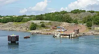 De veerstoep van Husö.