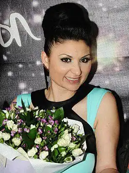 Sofi Marinova tijdens Bylgarskata pesen za Evroviziya 2012