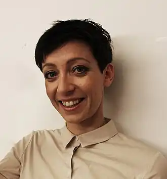 Sofie Lemaire in 2015, backstage bij De Schuur van Scheire