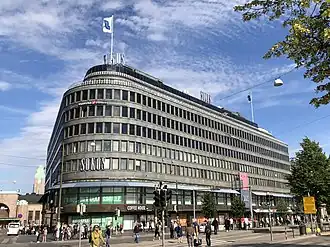 Sokos warenhuis en hotel in het centrum van Helsinki.