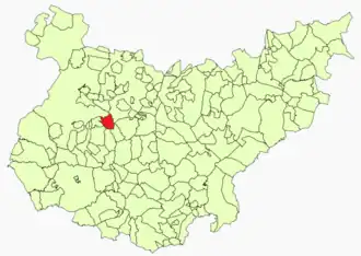 Kaart van Solana de los Barros