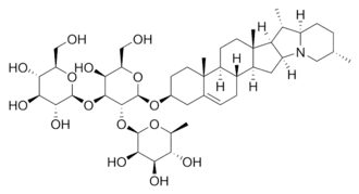 Structuurformule van α-solanine