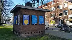 Transformatorhuisje Solebaystraat hoek Gibraltarstraat (februari 2019)