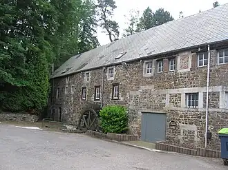 De watermolen Vieux Moulin de Solières van de abdij van Solières