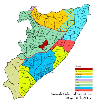 Mogadishu, Somalië in juli 2006.