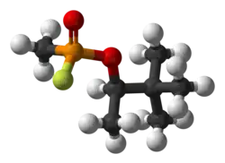 Molecuulmodel van soman