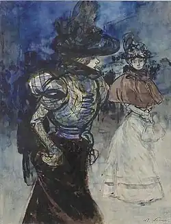 Elégantes au chapeau