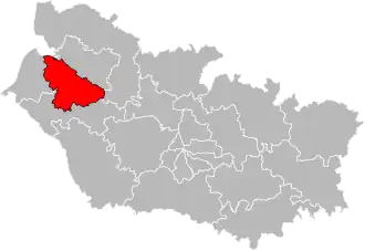 Locatie van het kanton