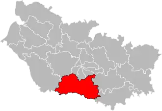 Locatie van het kanton