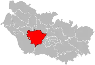 Locatie van het kanton