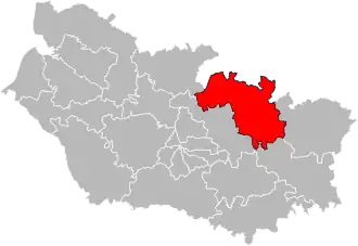 Locatie van het kanton