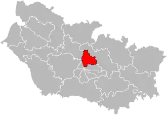 Locatie van het kanton