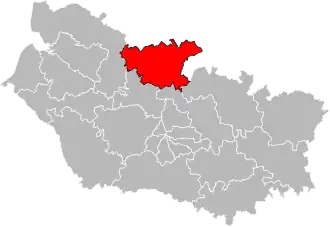 Locatie van het kanton