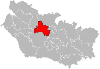 Locatie van het kanton