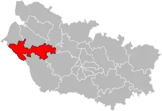 Locatie van het kanton