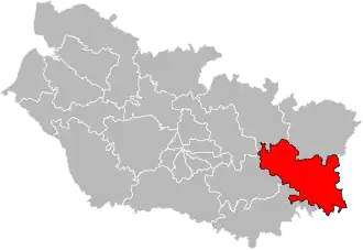 Locatie van het kanton