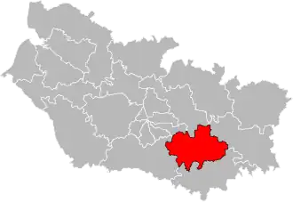 Locatie van het kanton