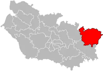 Locatie van het kanton