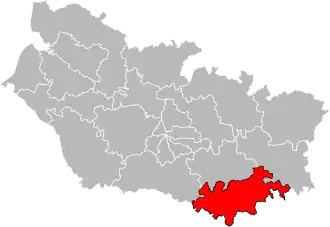 Locatie van het kanton