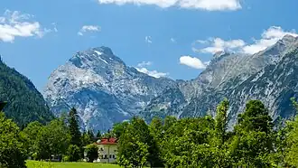 Blik op de Sonnjoch vanuit Pertisau
