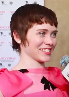 Sophia Lillis tijdens première Nancy Drew, 2019
