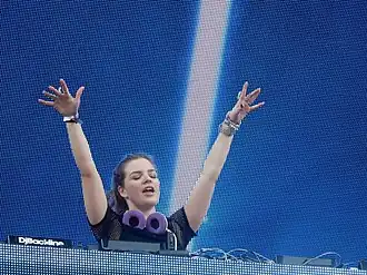 Sophie Francis tijdens het Ultra Music Festival in Miami, 2017