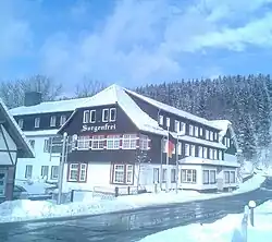 Het uit 1771 daterende vakantiewoning Sorgenfrei