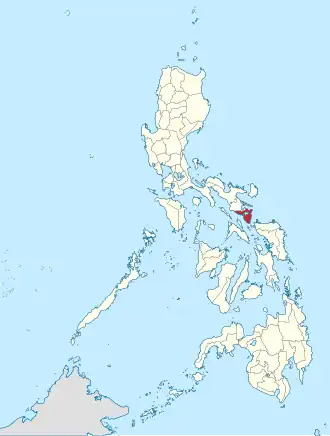 Locatie van Sorsogon in de Filipijnen