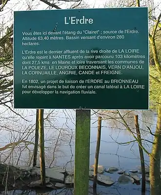 De bron van de Erdre, étang du Clairet