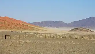 Het landschap in Zuid-Namibië.
