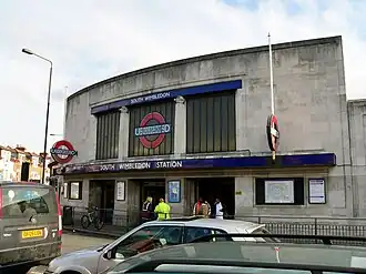 Het station gezien uit het westen