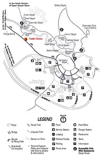 locatie van Castle Geyser