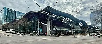 Southern Cross Station, op de hoek van Spencer Street en Collins Street.