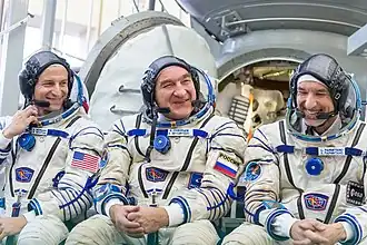 Morgan, Skvortsov en Parmitano