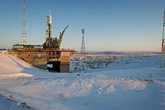 De Sojoez TMA-03M in Bajkonoer (december 2011)