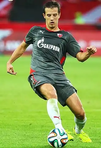 Jovanović in 2014 als speler van Rode Ster Belgrado