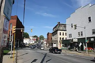 De hoofdstraat van Spencer