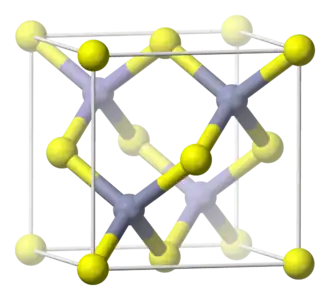 Kristalstructuur van aluminiumfosfide