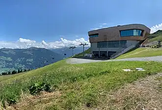 Bergstation van de Spieljochbaan sinds 2017.